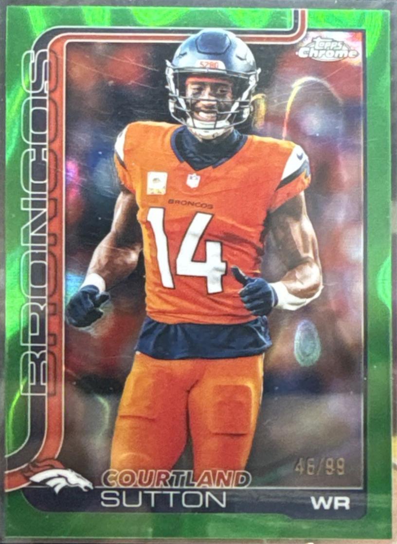 Courtland Sutton [Green Wave Refractor] #86