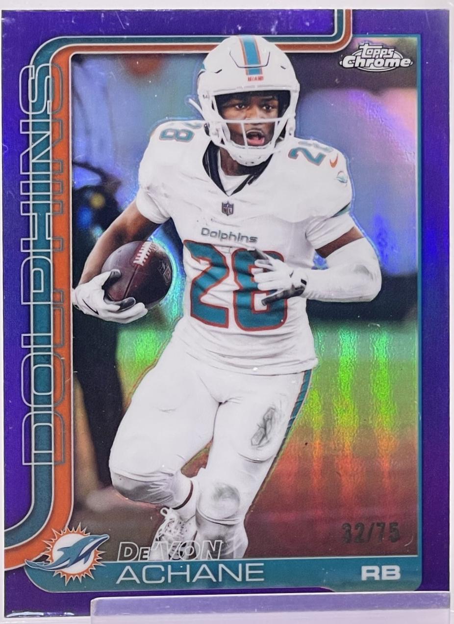 De'Von Achane [Purple Refractor] #188