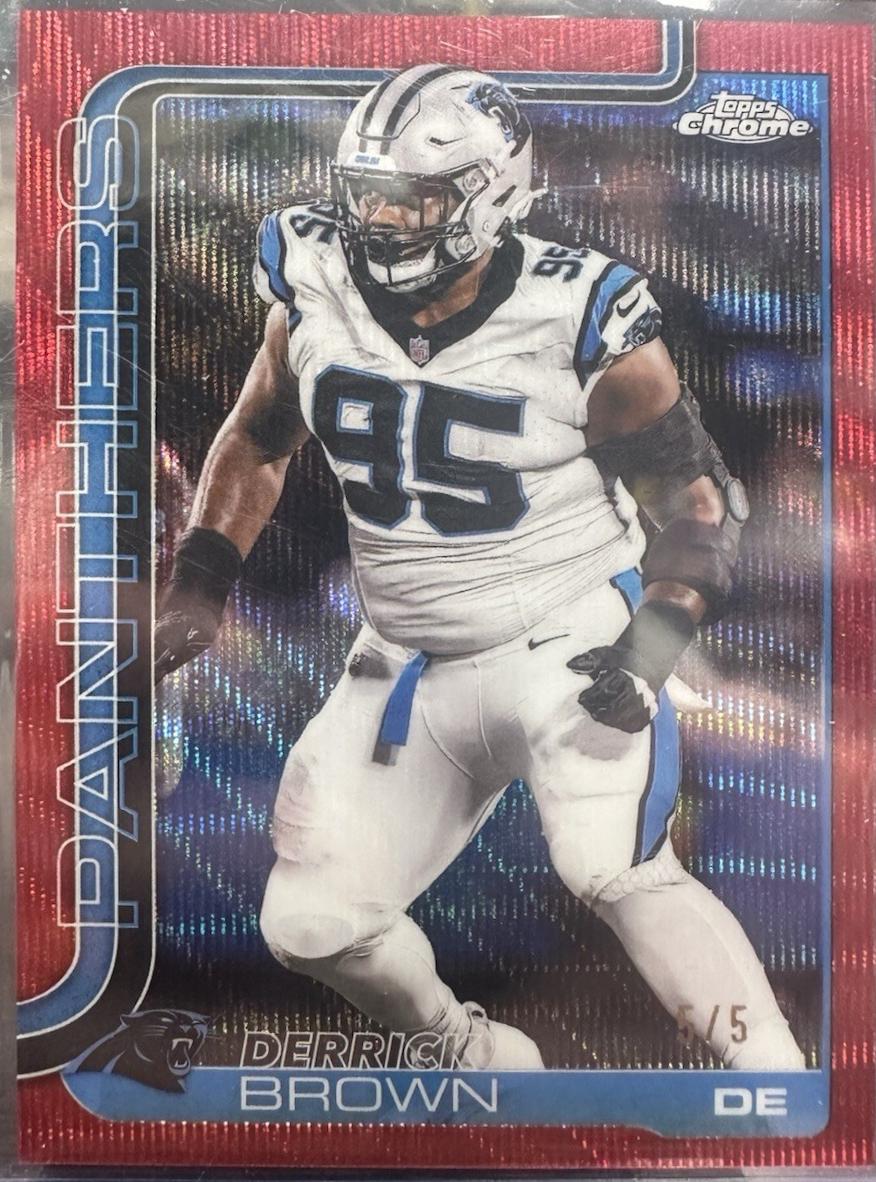 Derrick Brown [Red Wave Refractor] #47