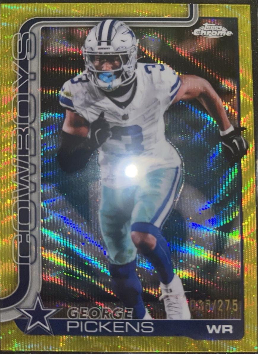George Pickens [Yellow Wave Refractor] #80