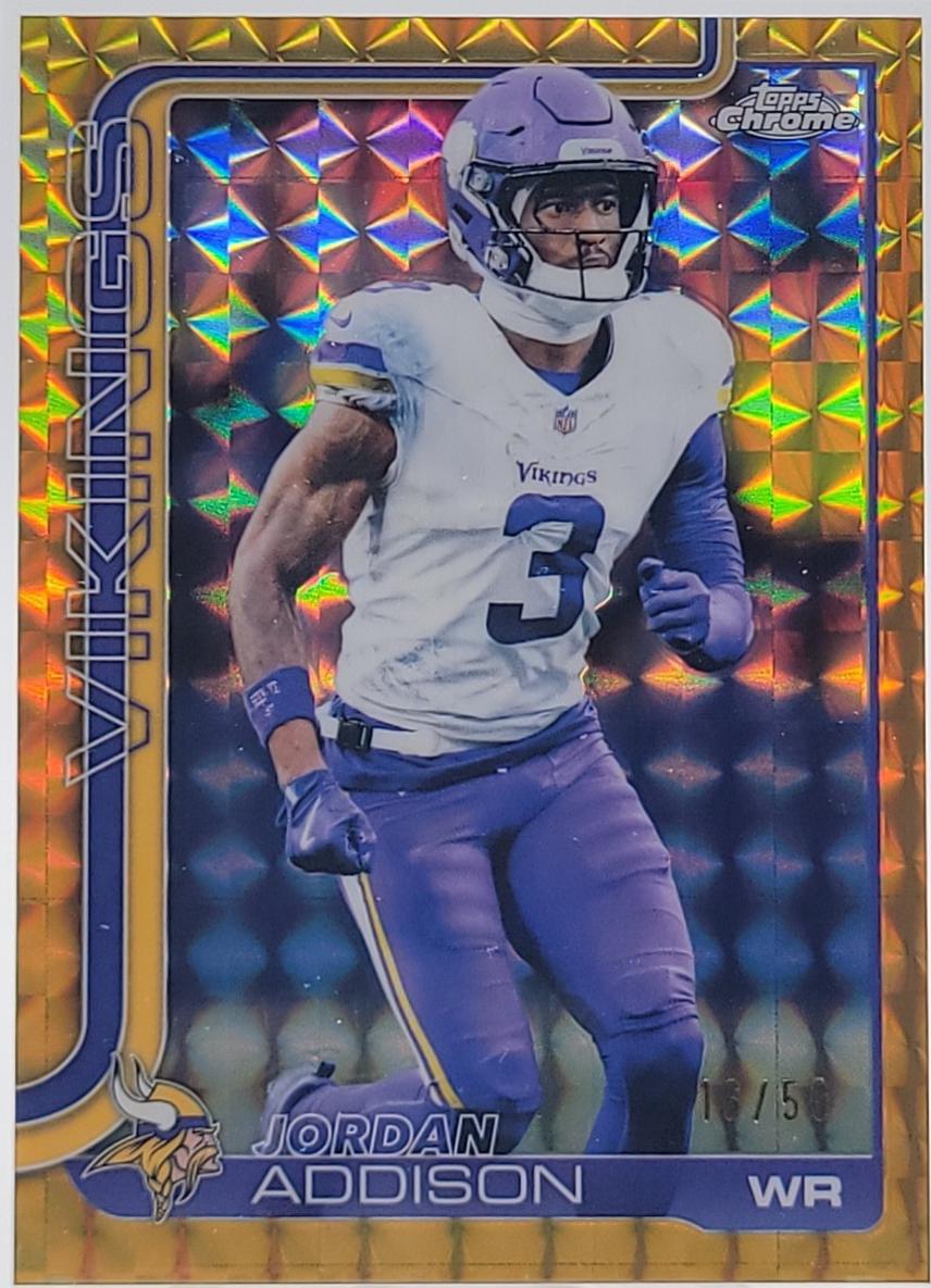 Jordan Addison [Gold Geometric Refractor] #202