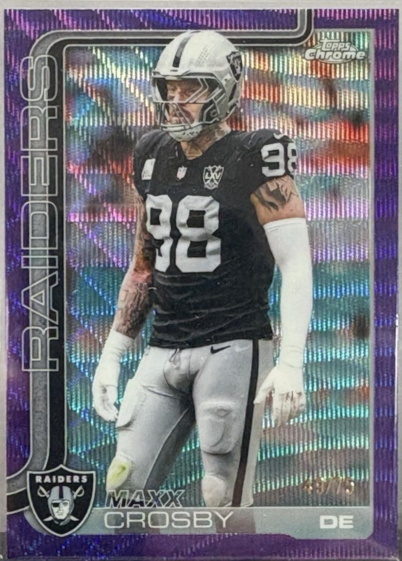 Maxx Crosby [Purple Wave Refractor] #180
