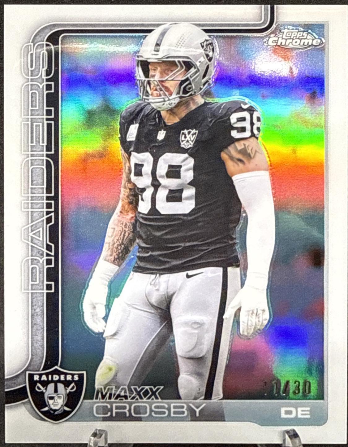Maxx Crosby [White Refractor] #180
