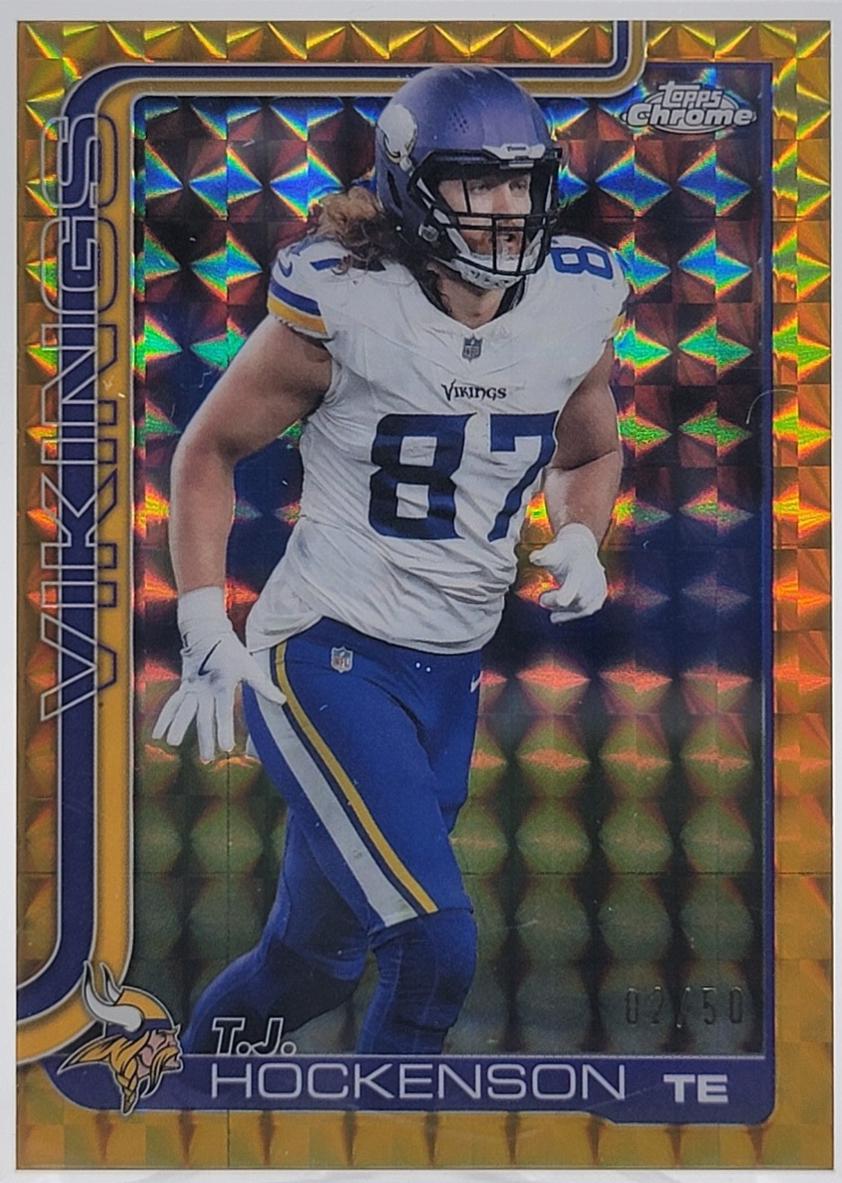 T.J. Hockenson [Gold Geometric Refractor] #200