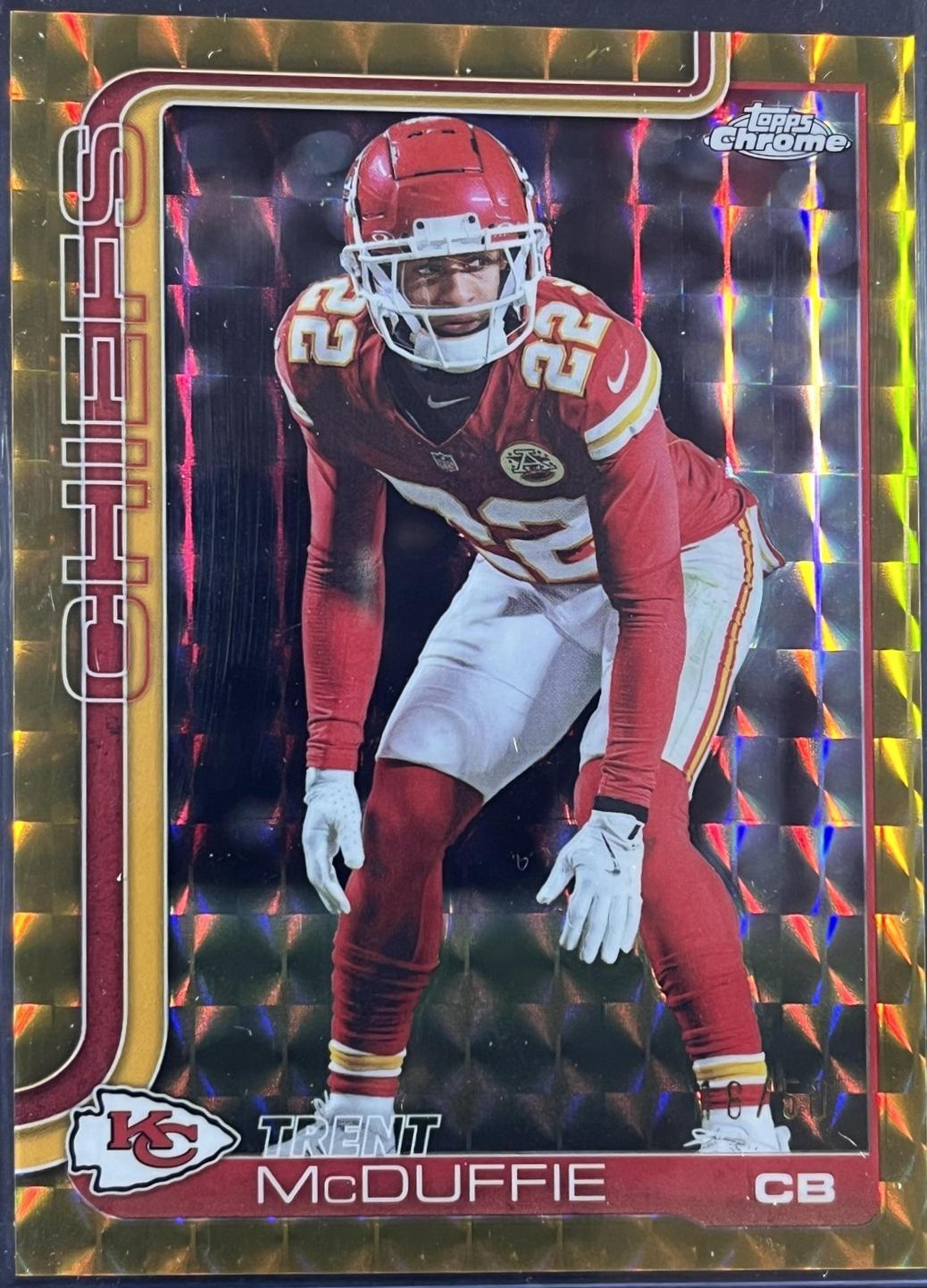Trent McDuffie [Gold Geometric Refractor] #154
