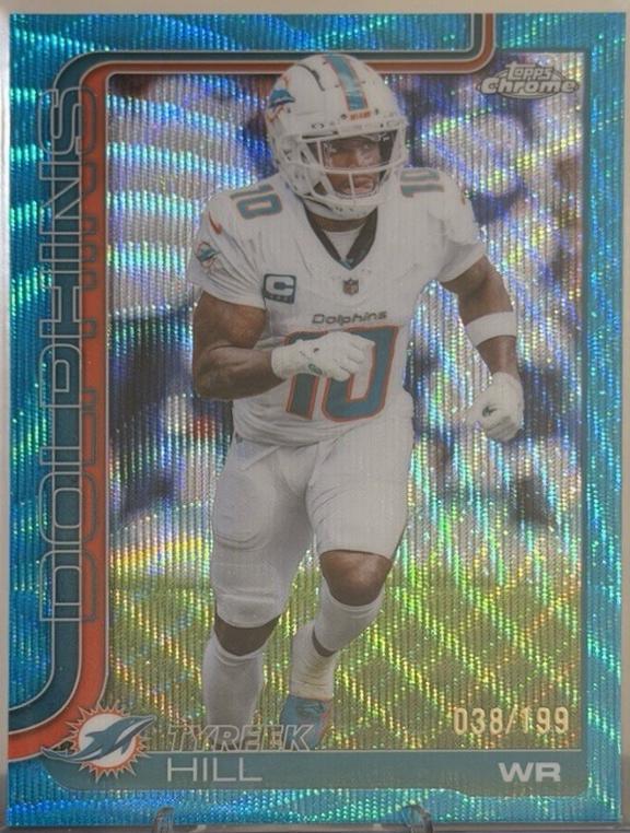 Tyreek Hill [Aqua Wave Refractor] #185