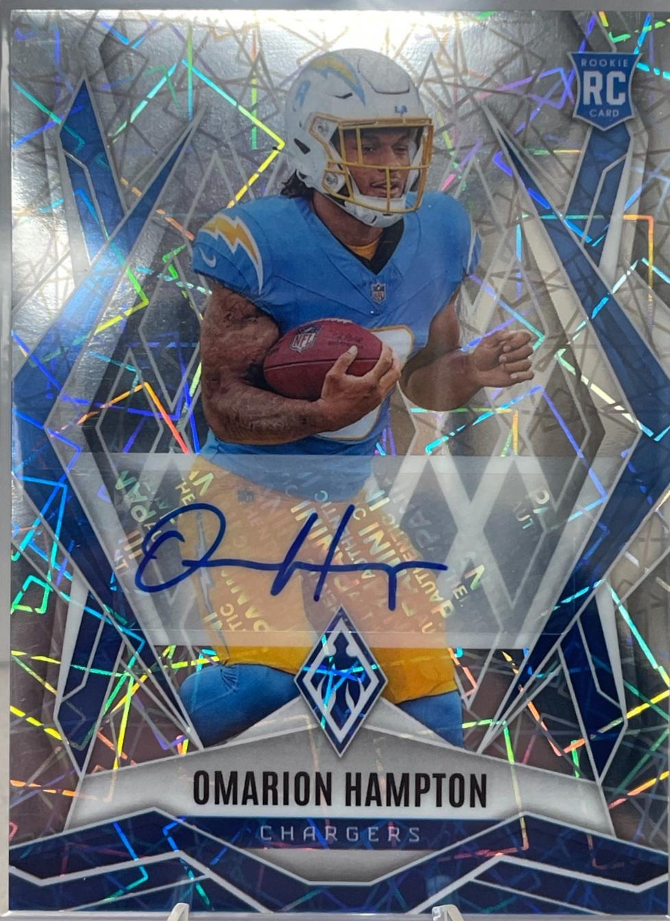Omarion Hampton [Lazer Autograph] #192