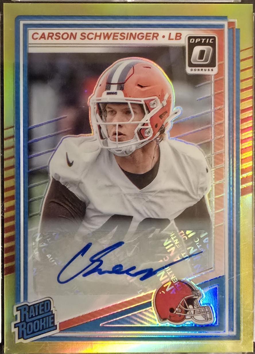 Carson Schwesinger [Neon Yellow Autograph] #217