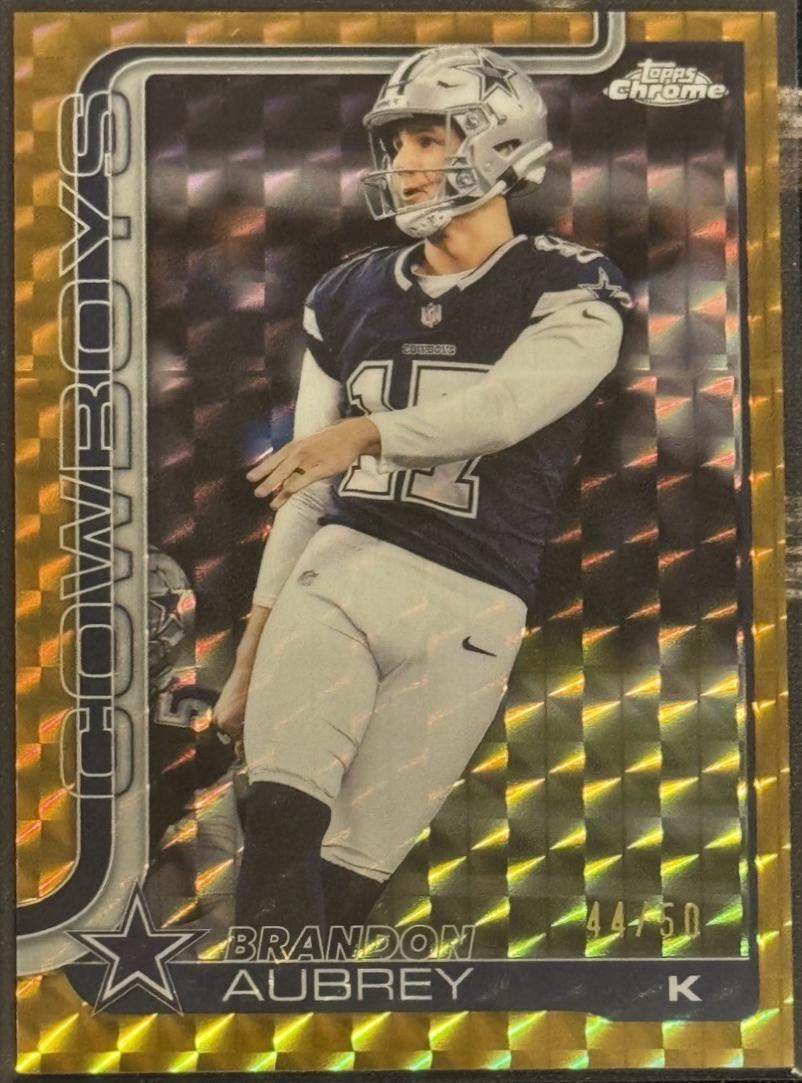 Brandon Aubrey [Gold Geometric Refractor] #81