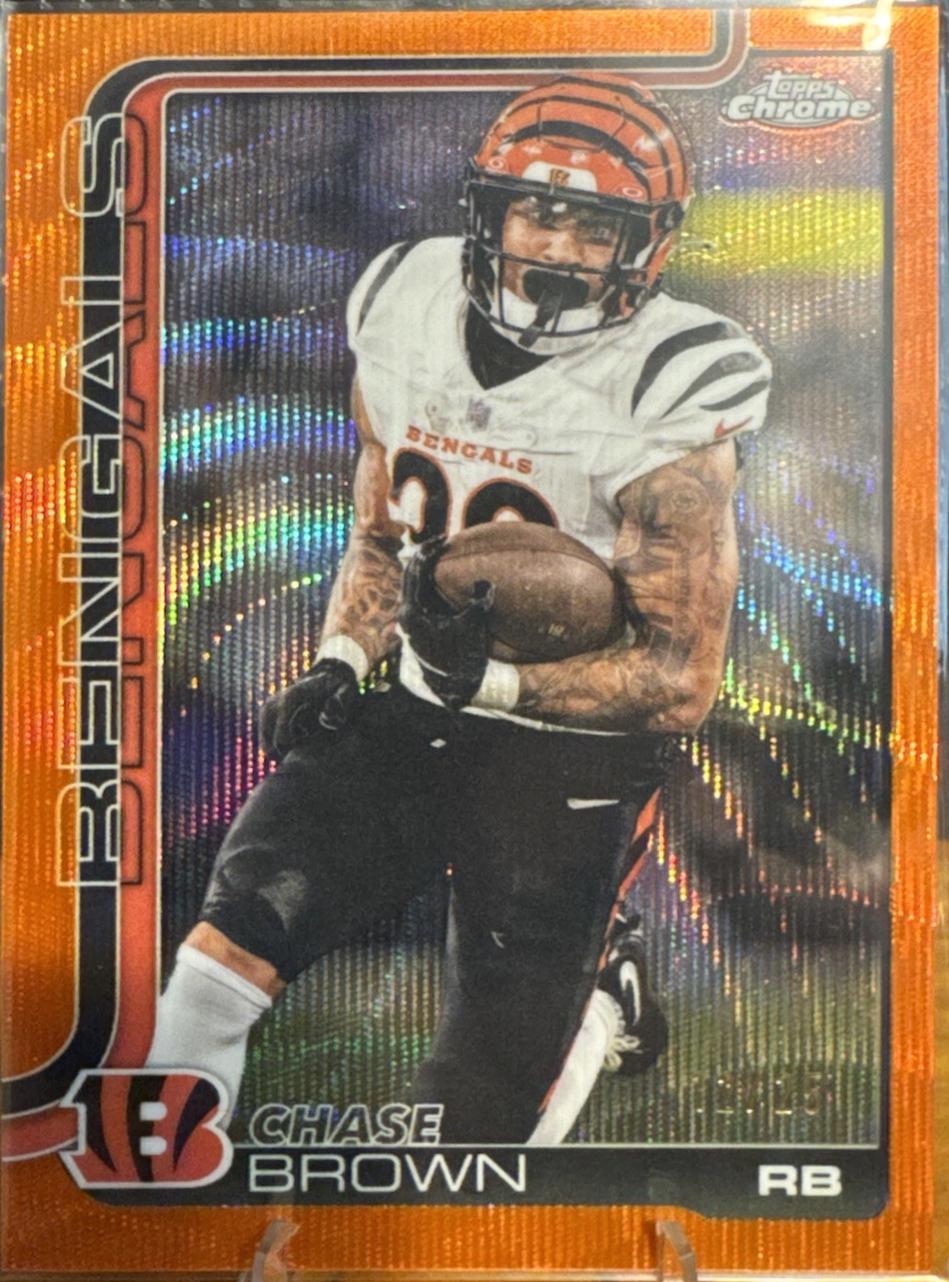 Chase Brown [Orange Wave Refractor] #62