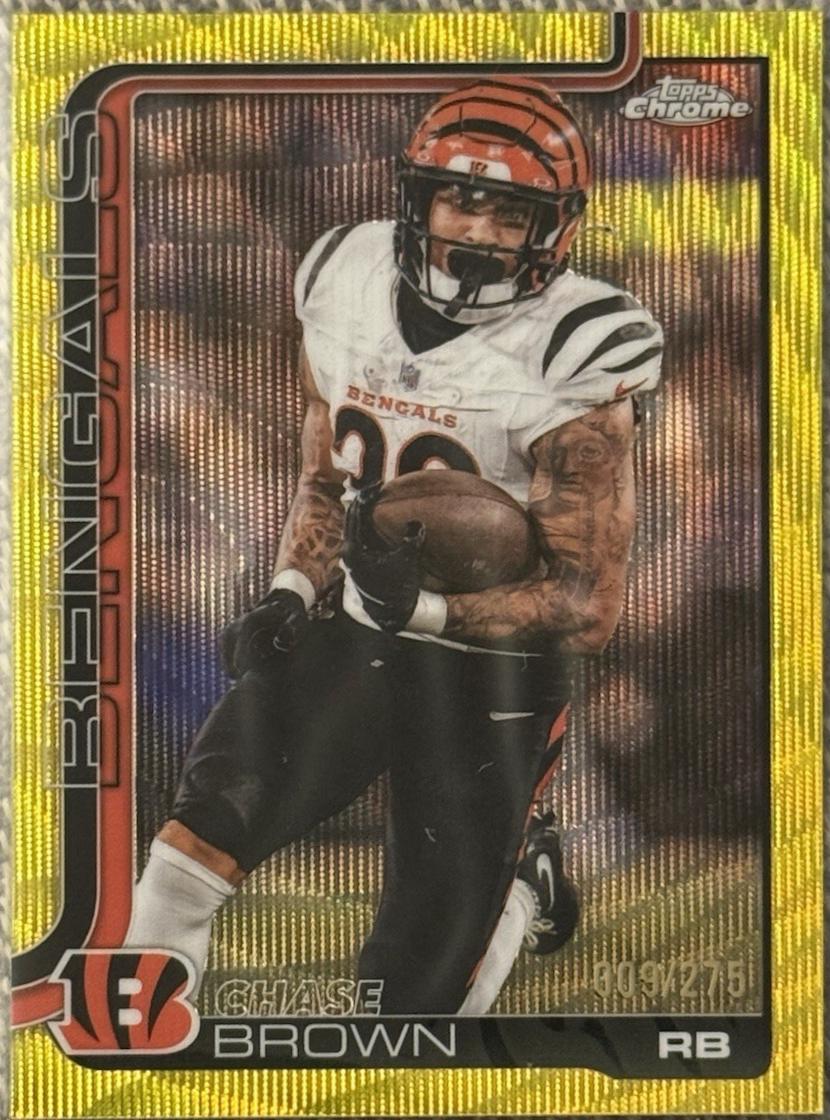 Chase Brown [Yellow Wave Refractor] #62