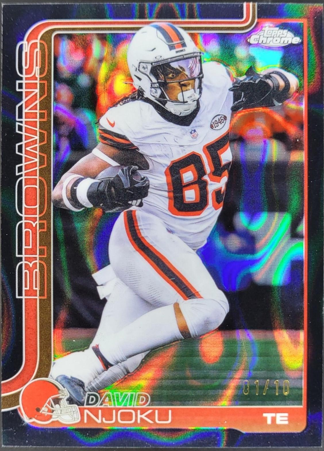 David Njoku [Black Refractor] #69