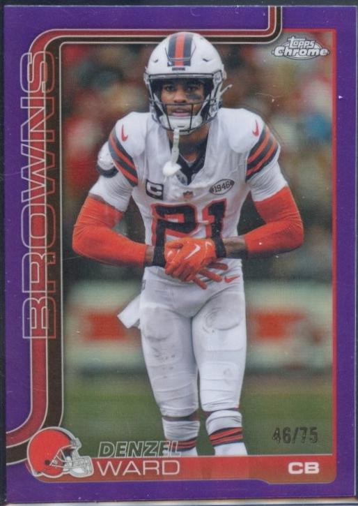 Denzel Ward [Purple Refractor] #74