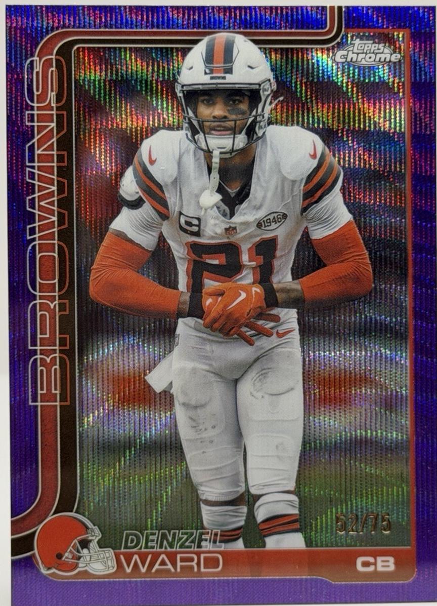 Denzel Ward [Purple Wave Refractor] #74