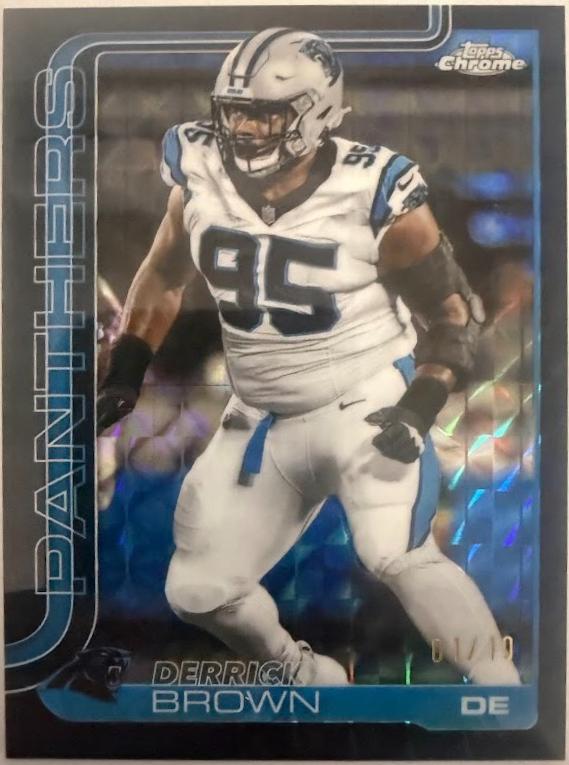 Derrick Brown [Black Refractor] #47