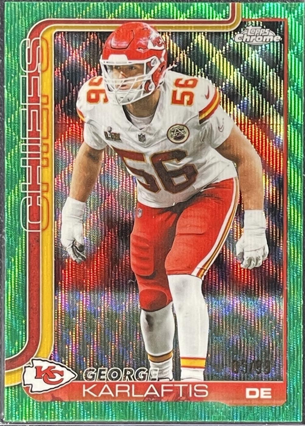 George Karlaftis [Green Wave Refractor] #152