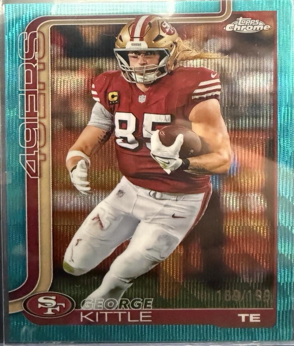 George Kittle [Aqua Wave Refractor] #267