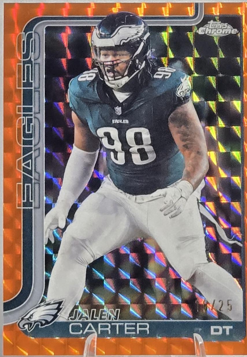 Jalen Carter [Orange Geometric Refractor] #250