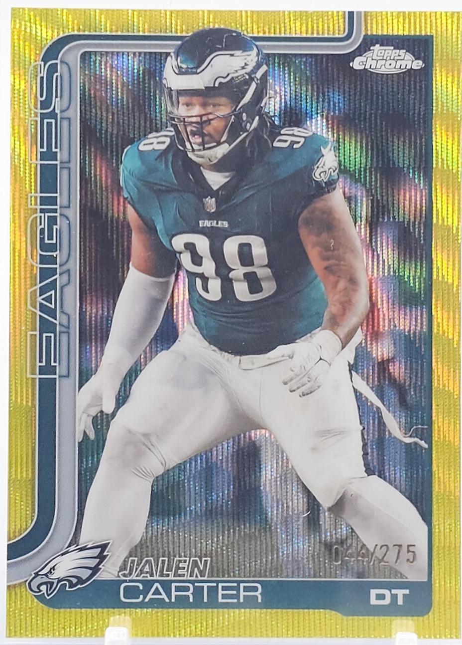 Jalen Carter [Yellow Wave Refractor] #250