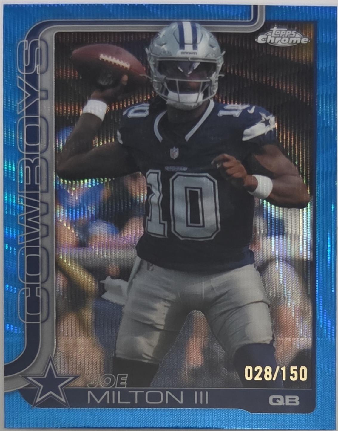 Joe Milton III [Blue Wave Refractor] #85