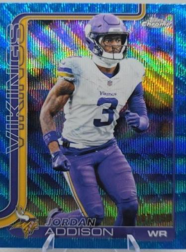 Jordan Addison [Blue Wave Refractor] #202