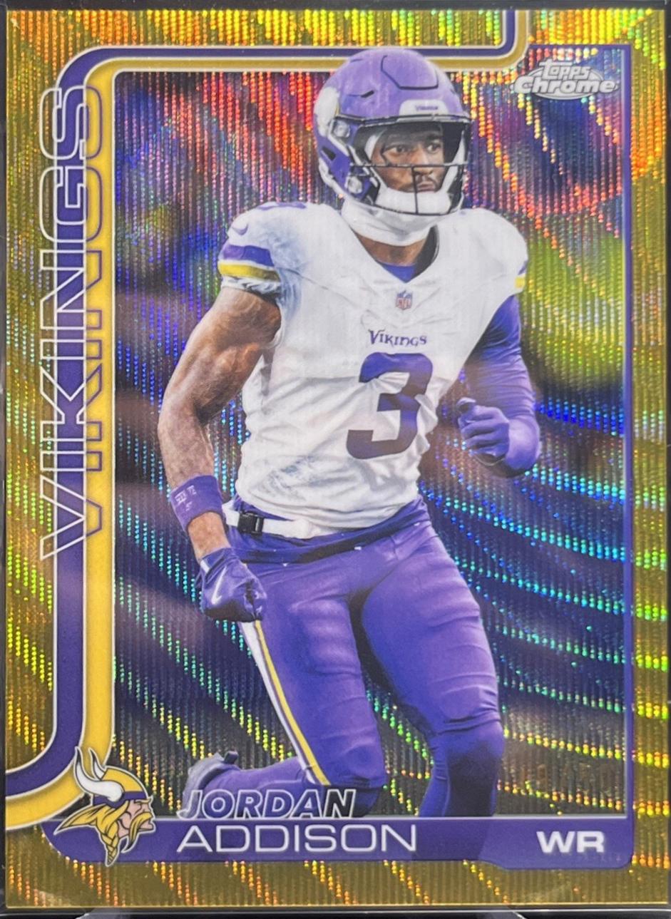 Jordan Addison [Gold Wave Refractor] #202