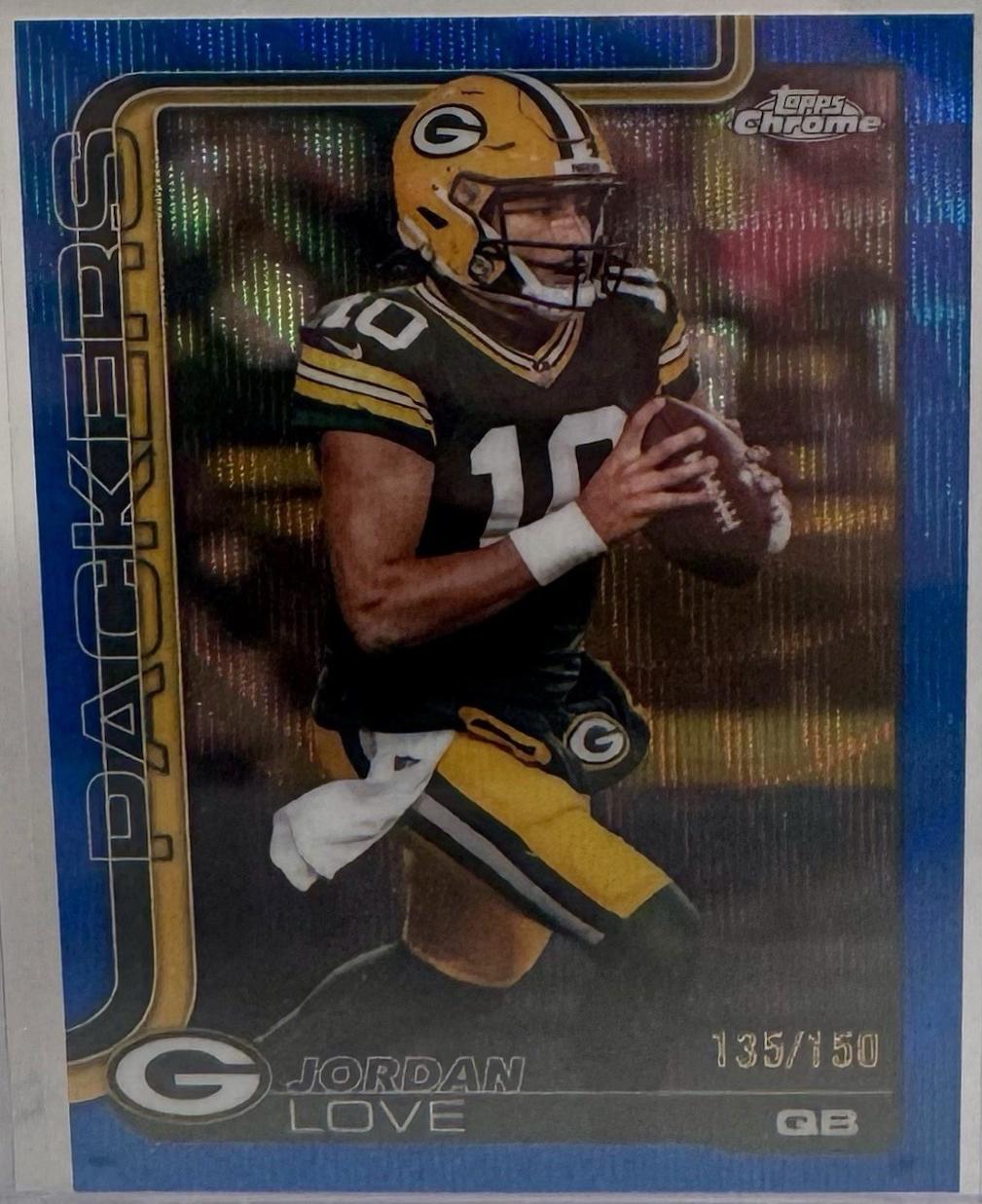 Jordan Love [Blue Wave Refractor] #109
