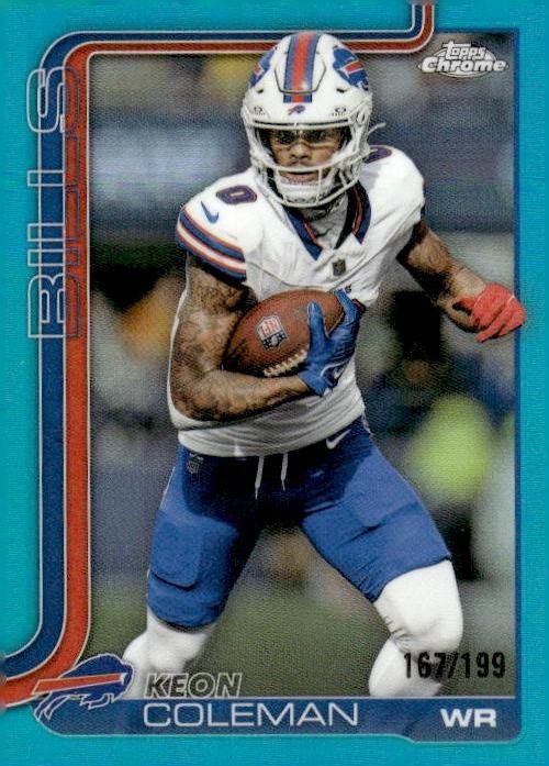 Keon Coleman [Aqua Refractor] #30