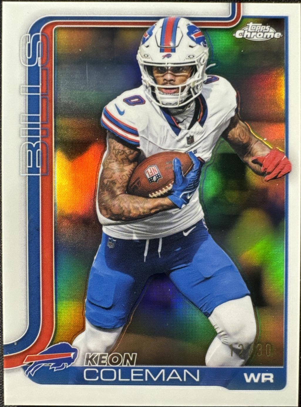 Keon Coleman [White Refractor] #30