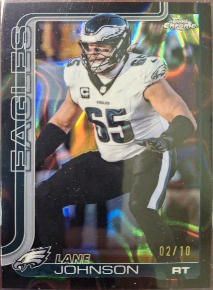 Lane Johnson [Black Refractor] #246
