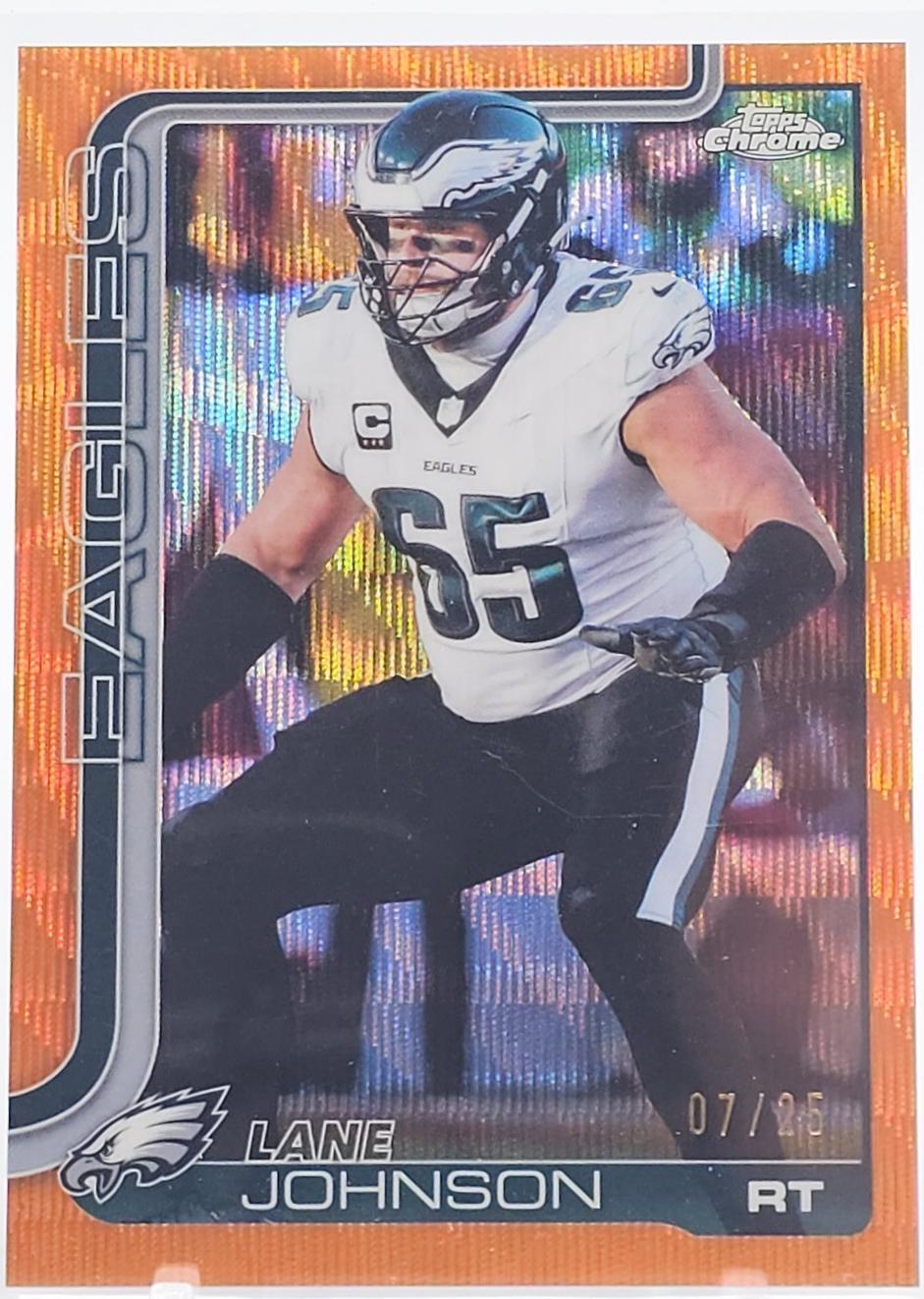 Lane Johnson [Orange Wave Refractor] #246