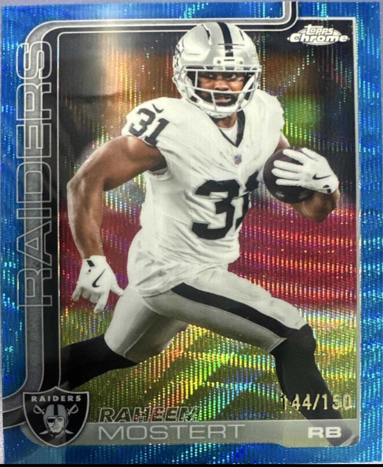 Raheem Mostert [Blue Wave Refractor] #182
