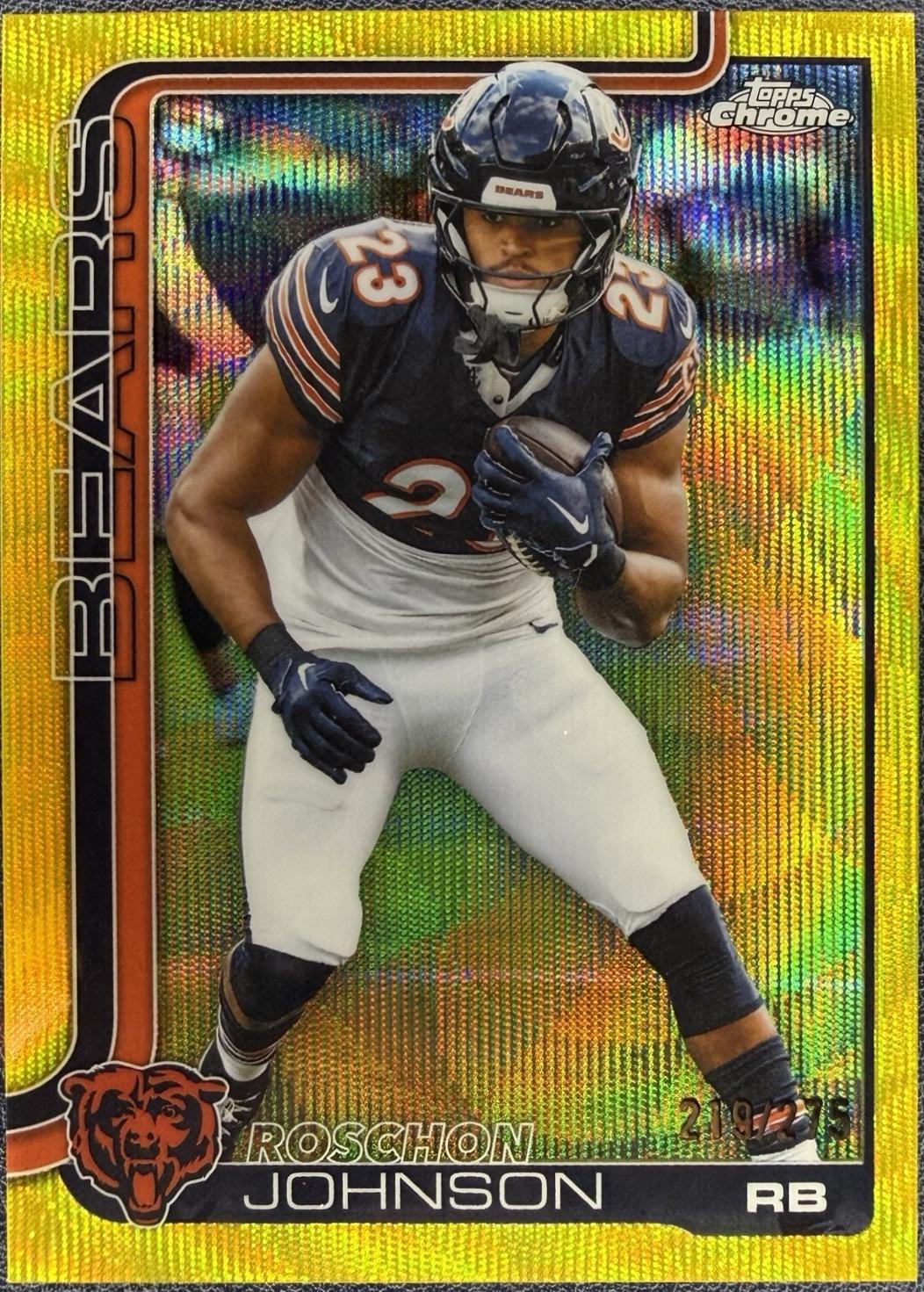 Roschon Johnson [Yellow Wave Refractor] #55