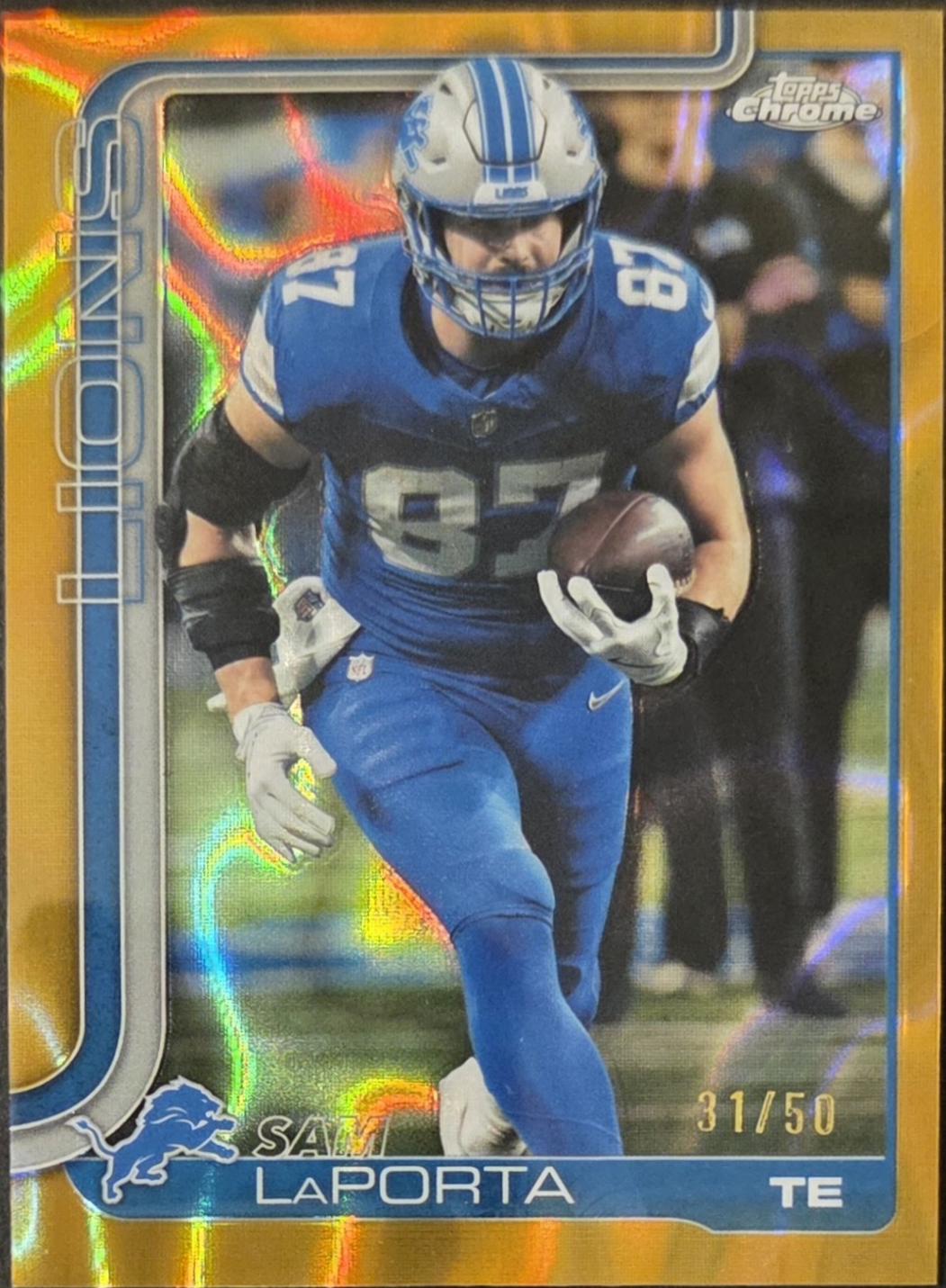 Sam LaPorta [Gold Refractor] #100