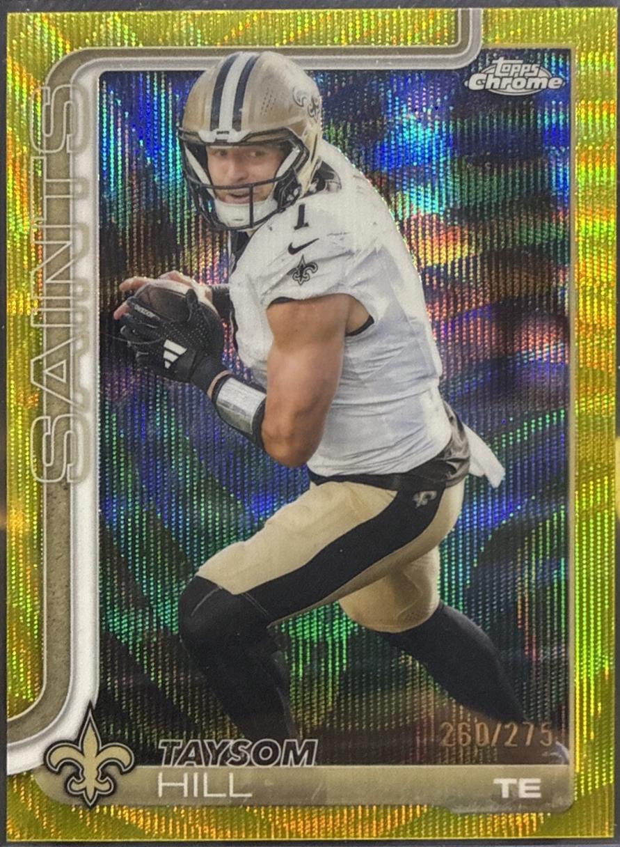 Taysom Hill [Yellow Wave Refractor] #222