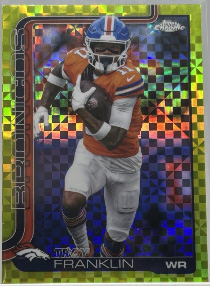Troy Franklin [X-Fractor Green] #91