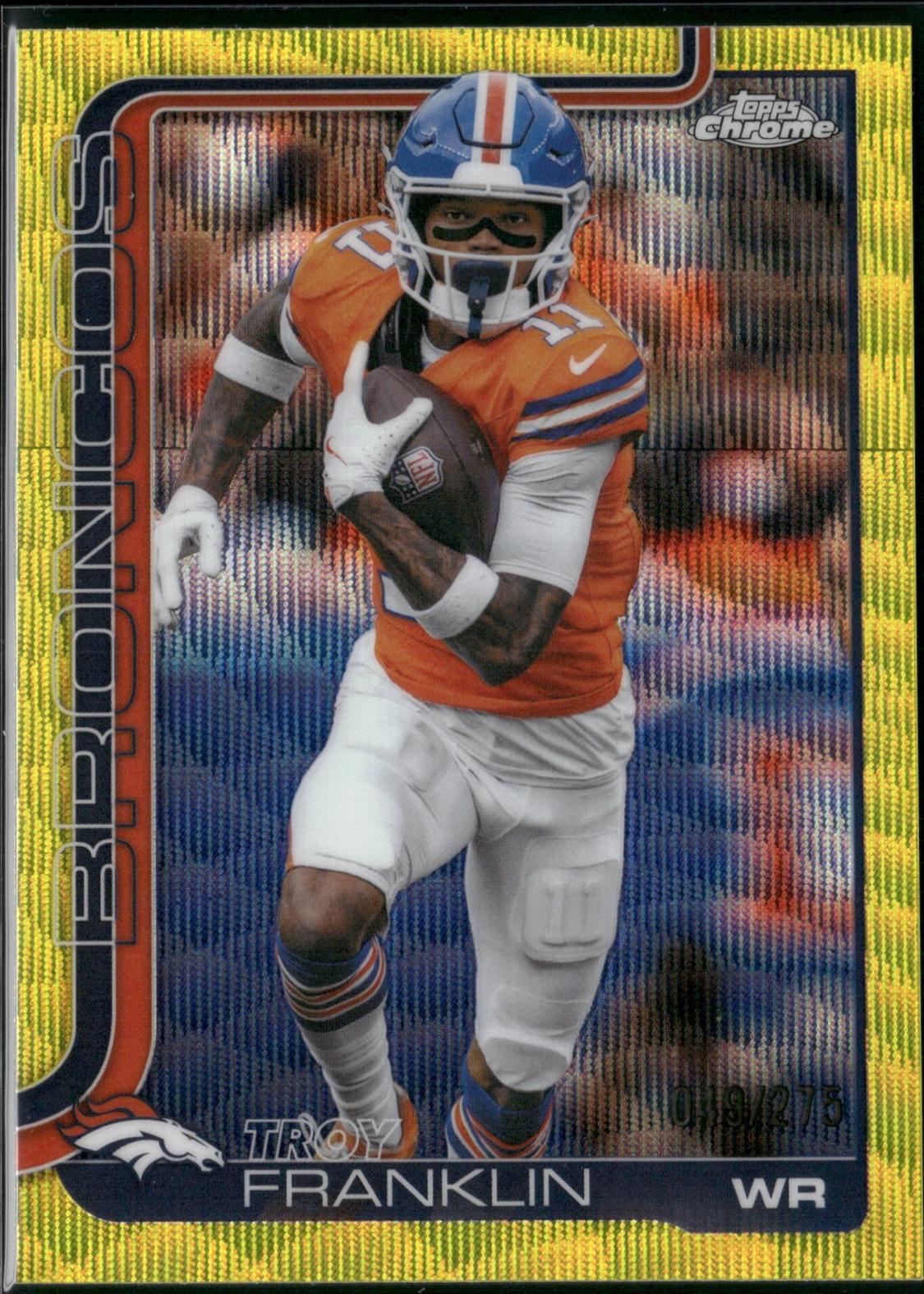 Troy Franklin [Yellow Wave Refractor] #91