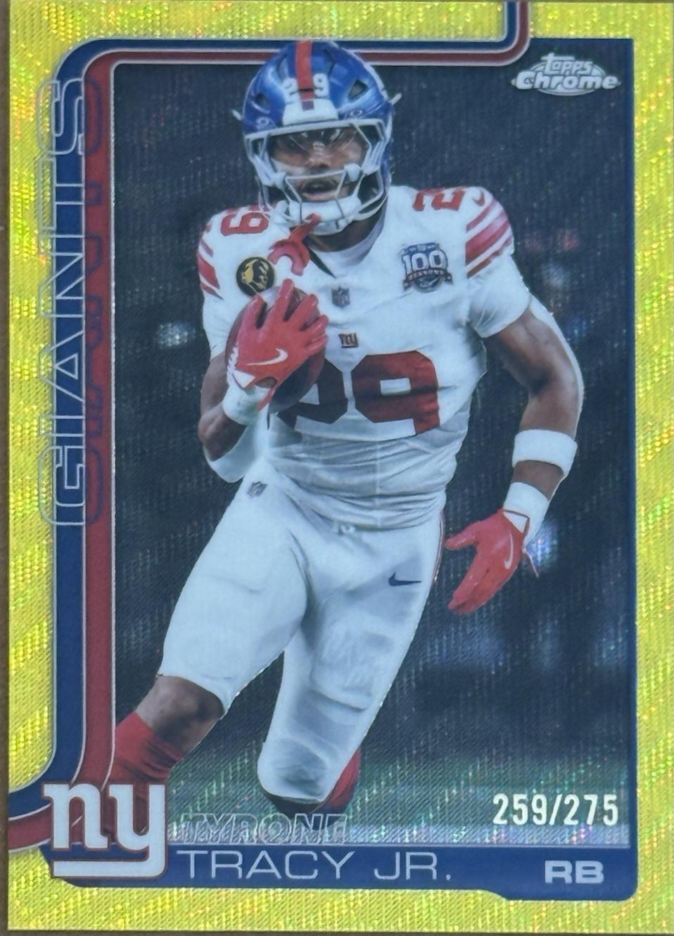 Tyrone Tracy Jr. [Yellow Wave Refractor] #228