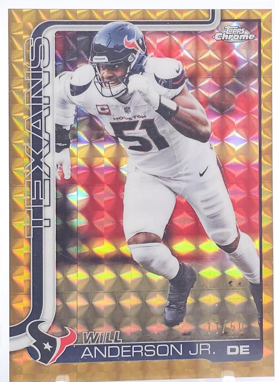 Will Anderson Jr. [Gold Geometric Refractor] #121
