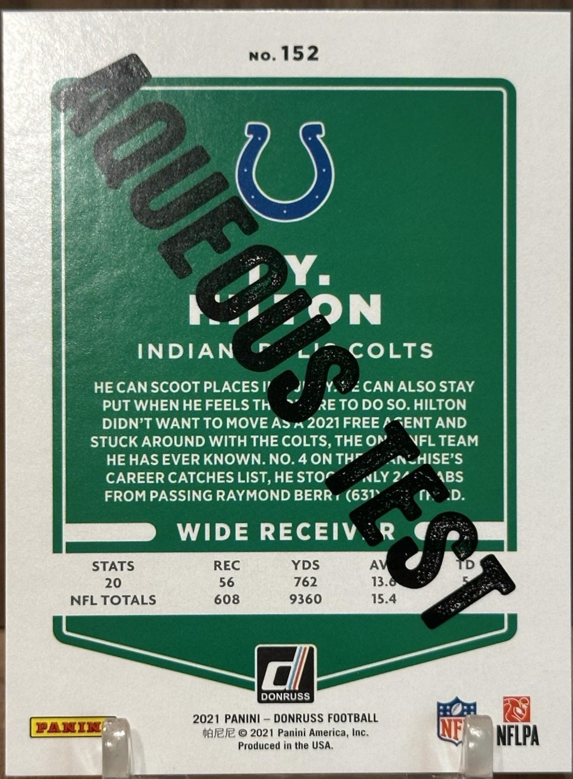 T. Y. Hilton [Aqueous Test] #152
