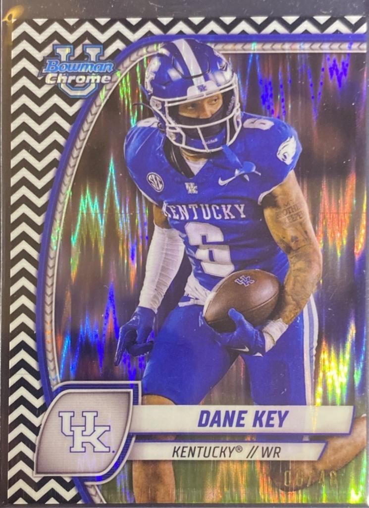 Dane Key [Black White Stealth Refractor] #50