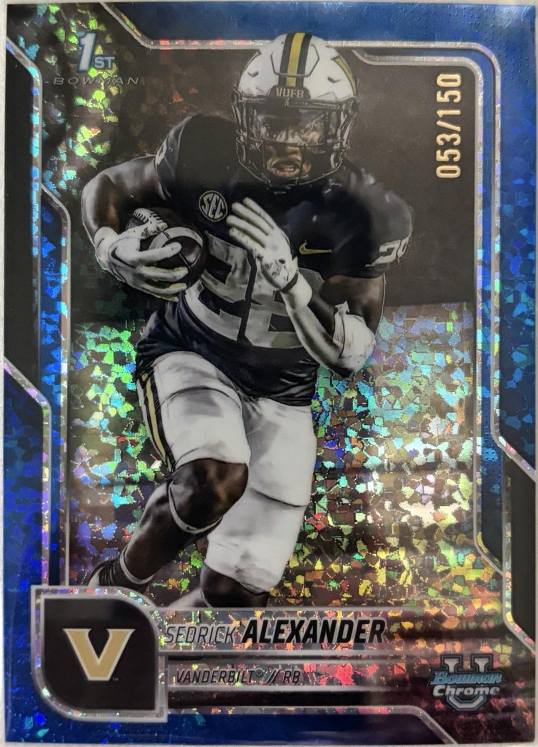 Sedrick Alexander [Blue Mini-Diamond Refractor] #14