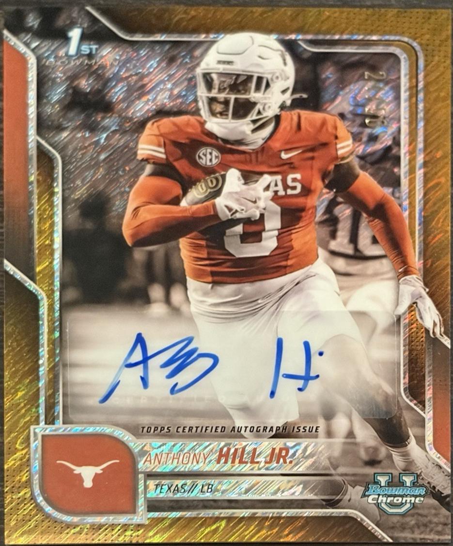 Anthony Hill Jr. [Gold Refractor] #BCA-AHJ