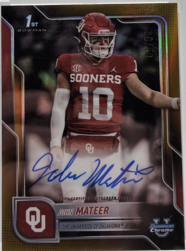 John Mateer [Gold Shimmer Refractor] #BCA-JM