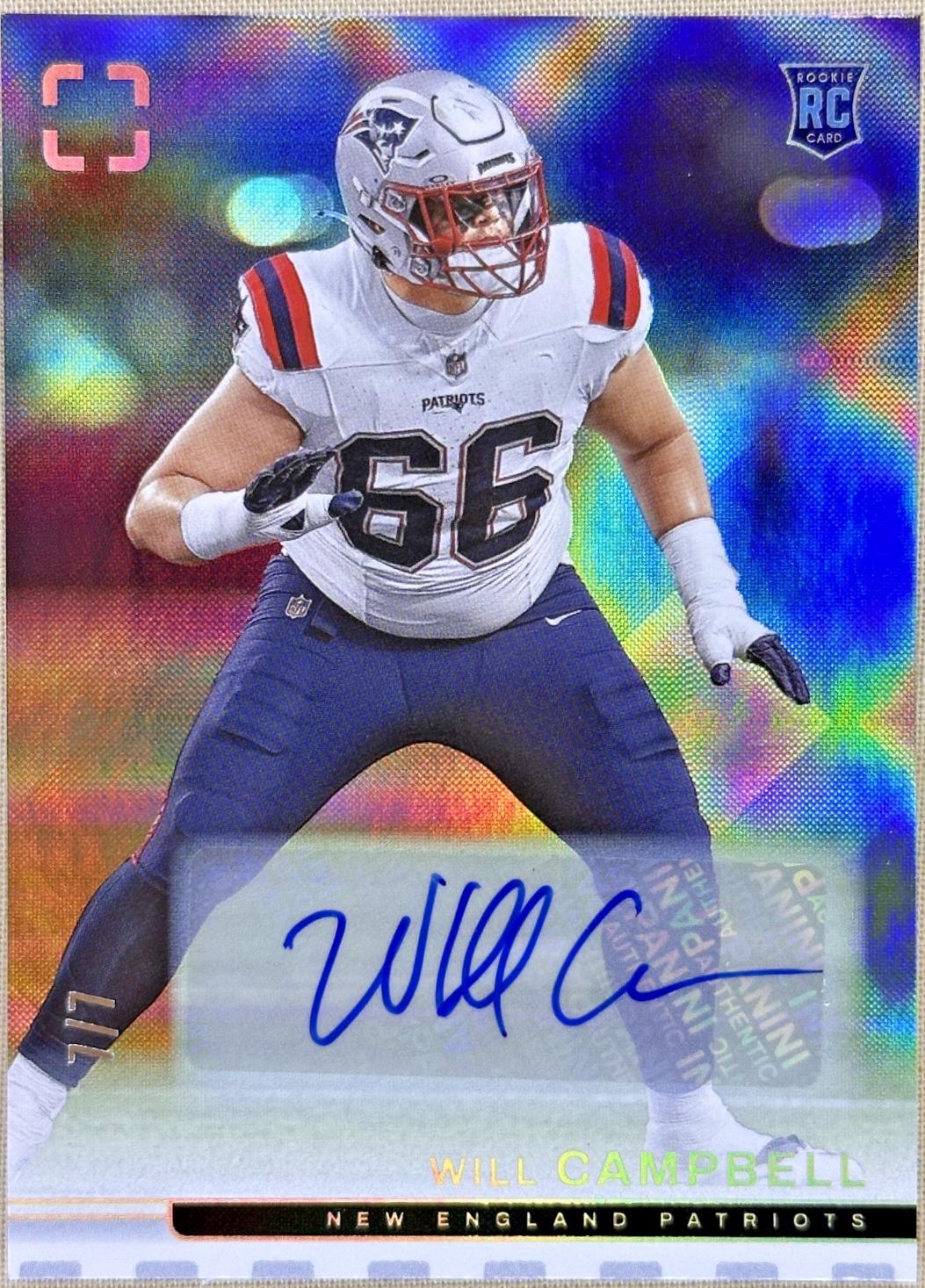 Will Campbell [White Rookie Autograph] #165