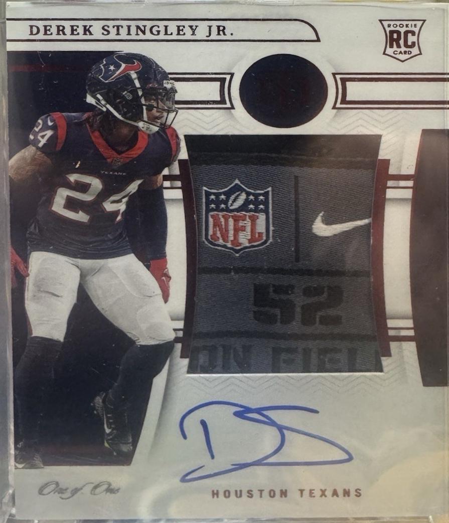 Derek Stingley Jr. [Patch Autograph Red Laundry Tag] #197