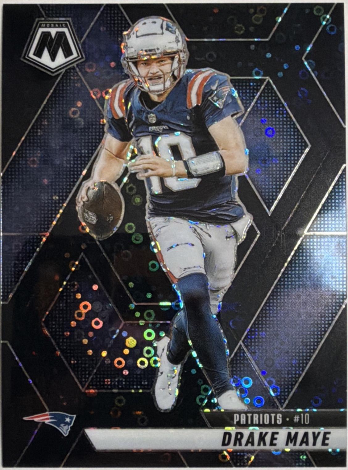 Drake Maye [Mosaic No Huddle Black] #28