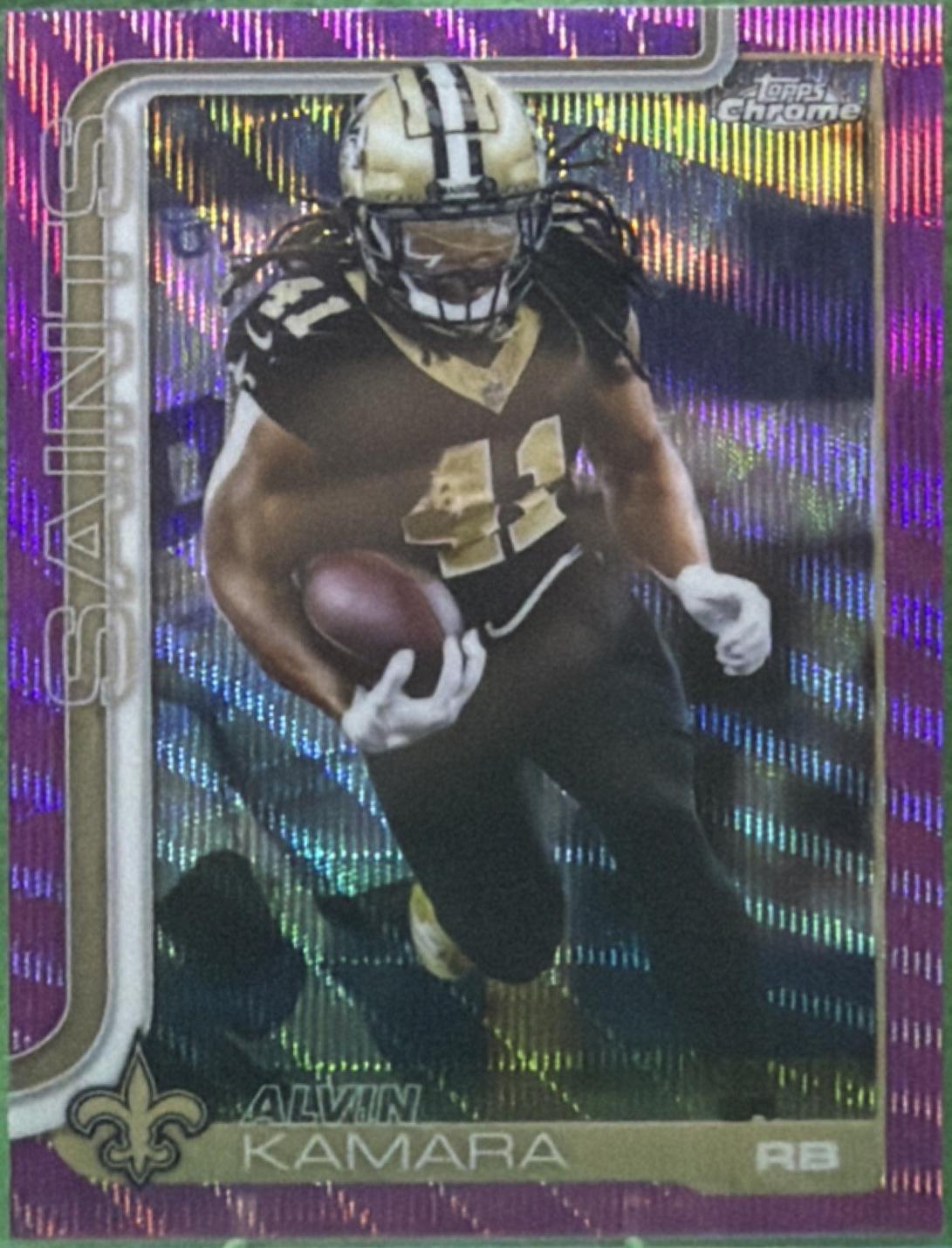 Alvin Kamara [Purple Wave Refractor] #215