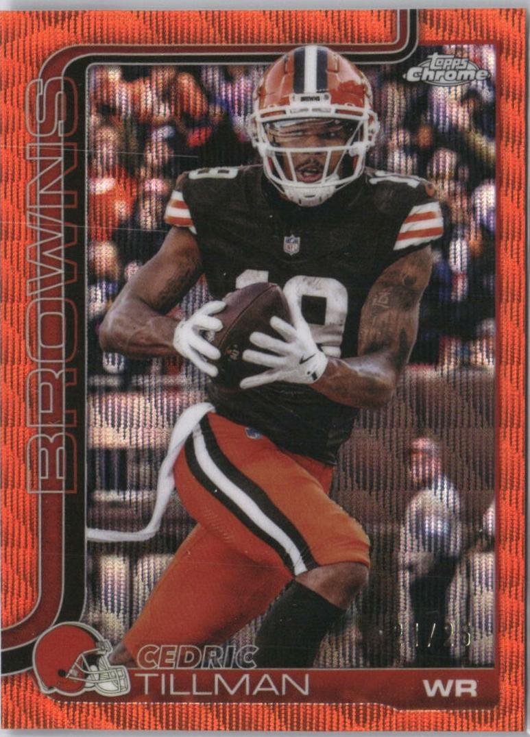 Cedric Tillman [Orange Wave Refractor] #67