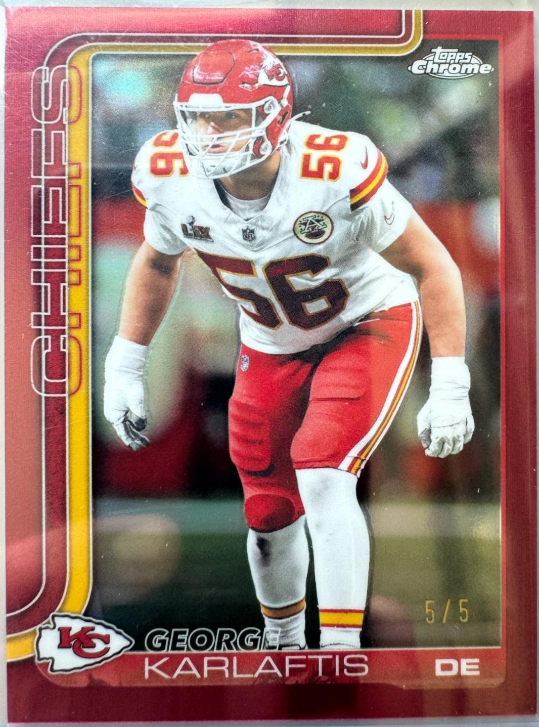 George Karlaftis [Leather Red] #152